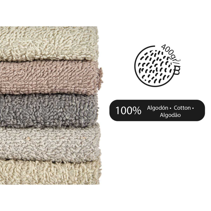SET 5PCS 400GR GREY KITCHEN TOWEL 