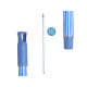 CABO VASOURA METAL RISCAS 130 CM AZUL