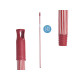 CABO VASOURA METAL RISCAS 130 CM VERMELHO