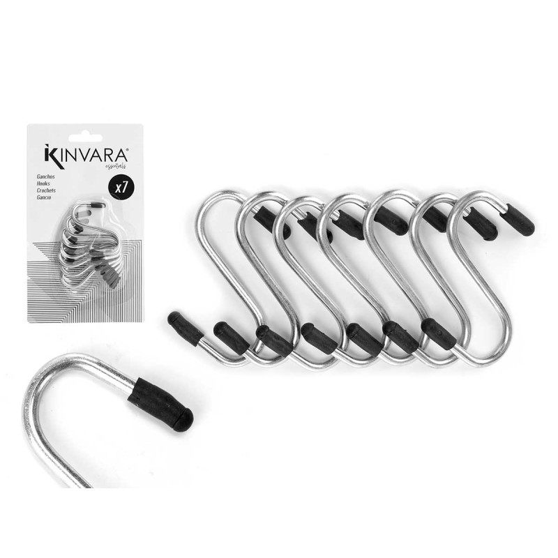 SET 7 GANCI METALLICI MINI