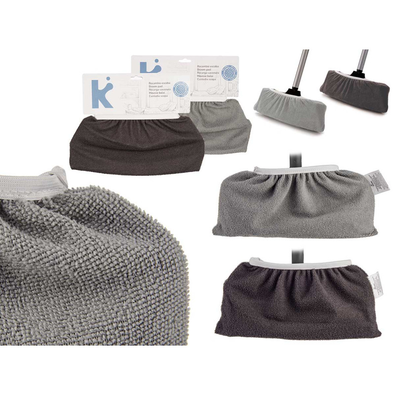 2 ASS DARK COLOURS BROOM COVER