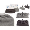 HOUSSE BALAI SET 2 COULEURS FONCES