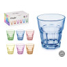 BICCHIERE VETRO 300ML ASS 6 COLORI 