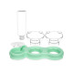 COMEDERO PLASTICO DOBLE BEBEDERO SURT 3