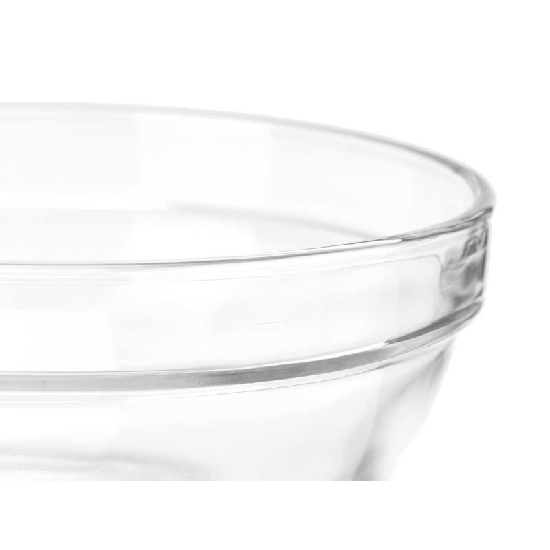 TAÇA VIDRO EMPILHÁVEL 17 CM TRANSPARENTE