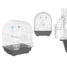 CAGE ARC EN MÉTAL BLANC GRIS