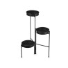POT SHELVES WITH 3 HEIGHTS BLACK