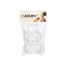 SET 2 COMEDEROS RECTANG ACCESORIO JAULA TRANSP