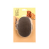 BROSSE DENTS OVALE MÉTALLISÉ GRIS