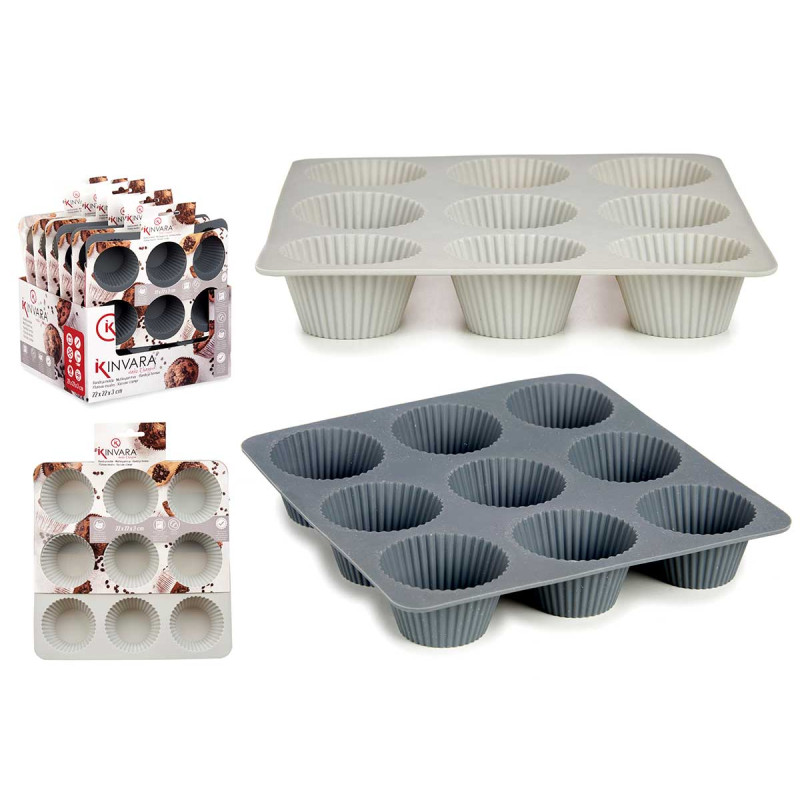 MOULE SILICONE 9 MADELEINES SET 2