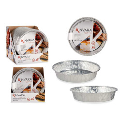 SET OF 6 ROUND ALUMINIUN TRAYS