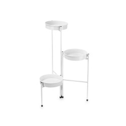 POT SHELVES WITH 3 HEIGHTS WHITE