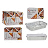 SET 2 TEGLIE MICROONDE ALLUMINIO CON COPERCHIO