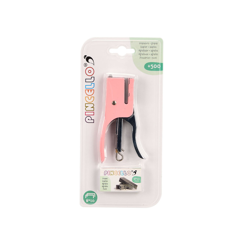 GRAPADORA 500 GRAPAS SURT 3 COLORES 10,5CM