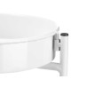 POT SHELVES WITH 3 HEIGHTS WHITE