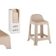 TABURETE ALTO PLAST BEIGE