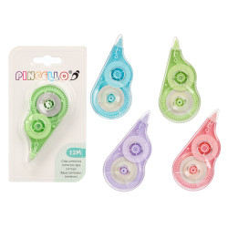 CORRECTION TAPE 12 METERS ASSORT 4 PASTEL COLORS