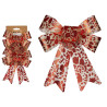 2PK PVC BOW STAMPED RED 14X20 CM 
