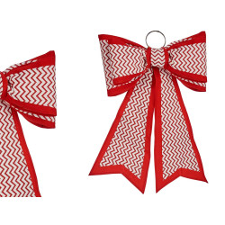 LAZO 40X60 CM BLANCO Y ROJO