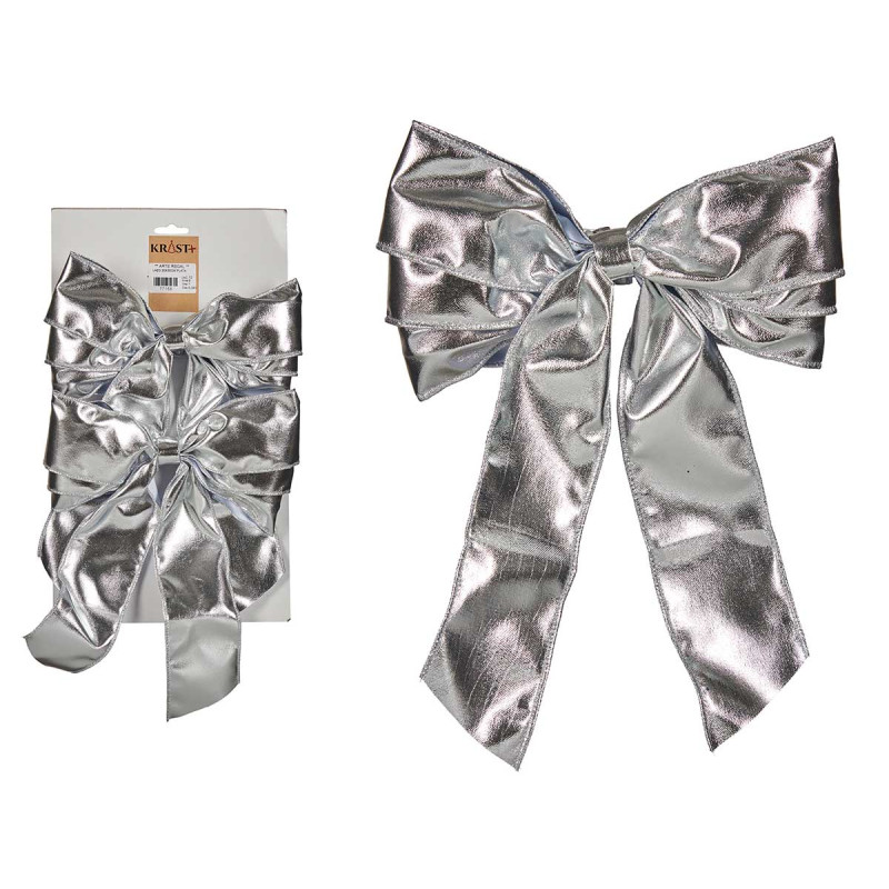 SET 2 NASTRO 20X38 CM ARGENTATO 