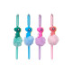 DINOSAUR POMPOM PEN ASSORT 4