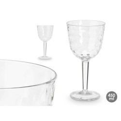 CALICE PLASTICA PUNTI 450ML TRASPARENTE 