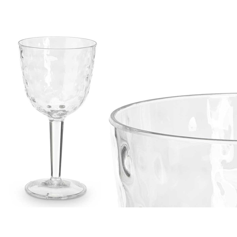 VERRE EN PLASTIQUE POINTS 450ML TRANSPARENT