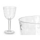 COPA PLASTICO PUNTOS 450ML TRANSPARENTE