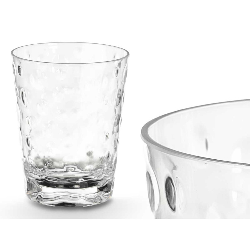 VERRE EN PLASTIQUE POINTS 470ML TRANSPARENT