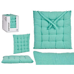 COUSSIN LISSE TURQUOISE