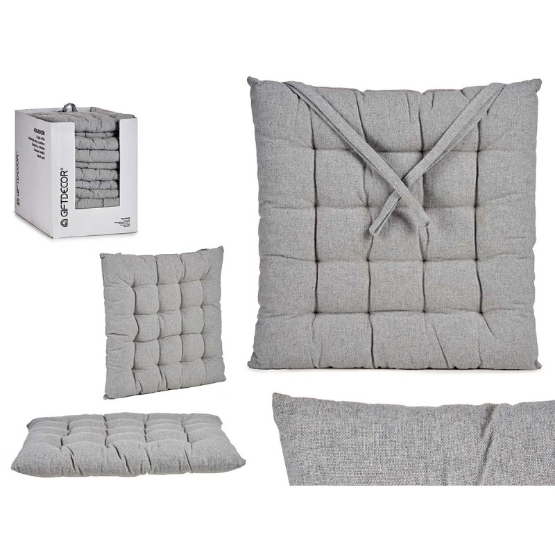 COUSSIN LISSE GRIS