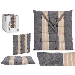 CUSCINO RIGHE GRIGIO SCURO