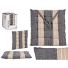 CUSCINO RIGHE GRIGIO SCURO