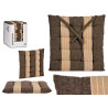 CUSCINO RIGHE MARRONE