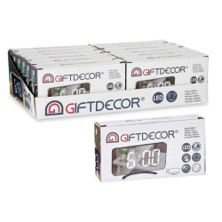 RELOJ ESPEJO NEGRO