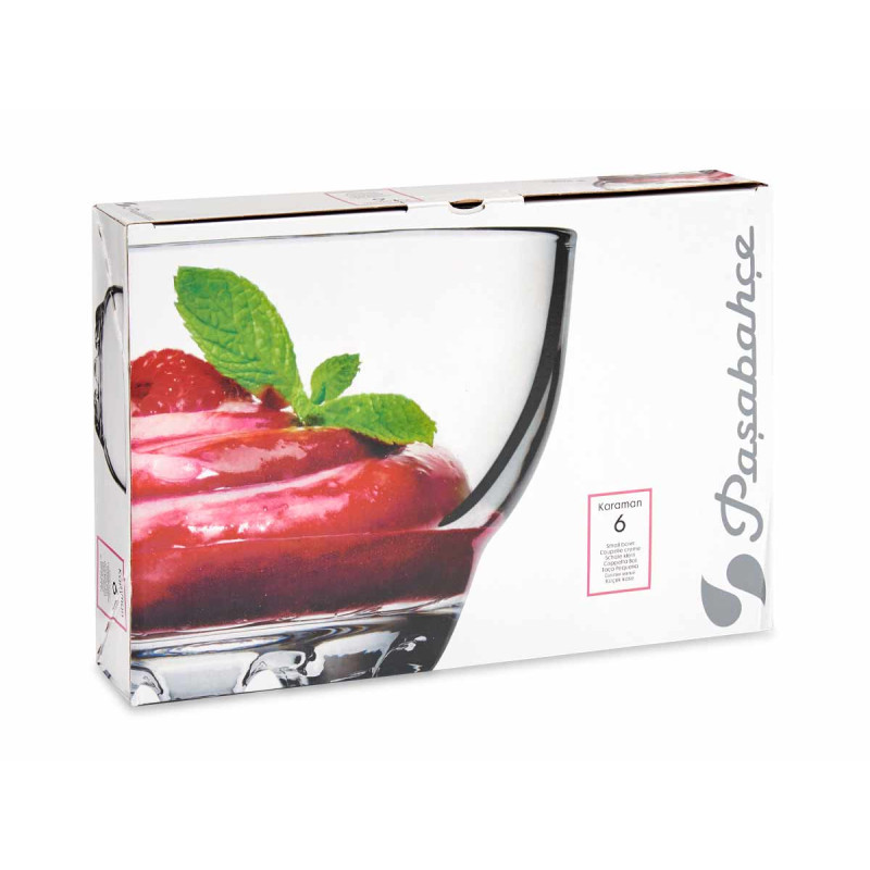 SET 6 BOLS VERRE 275CC KARAMAN