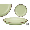 ASSIETTE DESERT 20 CM VERT OLIVE