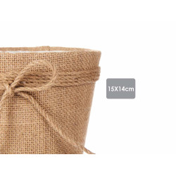 CESTA ALGHE CON LACCIO 15CM MARRONE