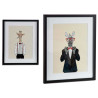 QUADRO CORNICE NERA ASS2 GIRAFFA ZEBRA
