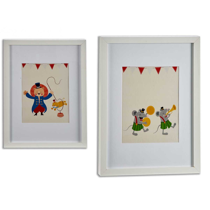QUADRO CORNICE BIA ASS2 CIRCO LEON TOPO