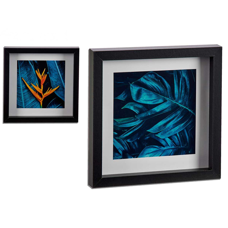 QUADRO MOLD PRT SORT 2 FOLHAS TROPICAIS