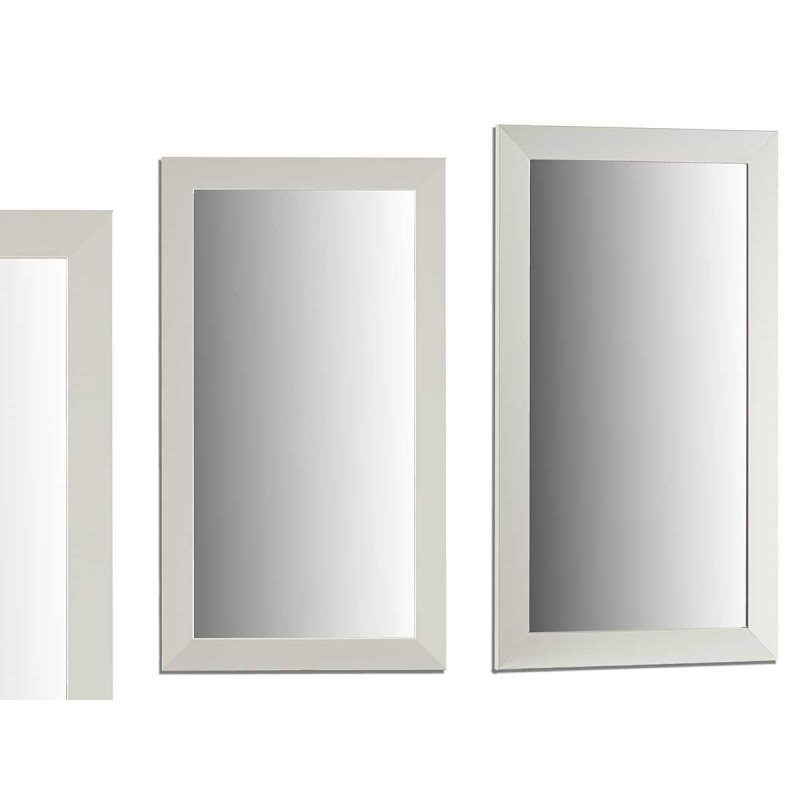 SPECCHIO CORNICE BIANCO 64X84 CM