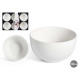 SET 6 CIOTOLE APERITIVO PORCEL BIANCA 10CM
