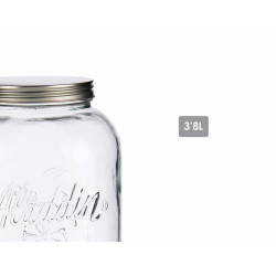 PICHET SANS REFROIDISSEUR 3800ML ARGENTE 
