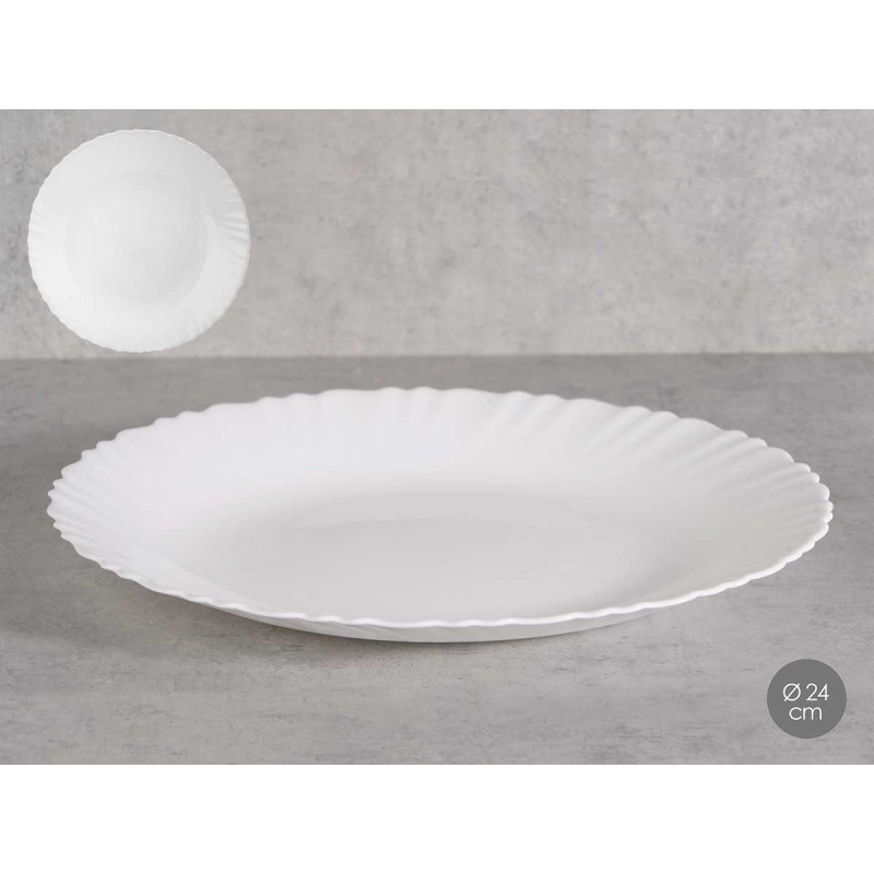 ASSIETTE PLATE CLASSIQUE OPAL 24CM 