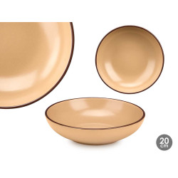 ASSIETTE CREUSE 20 CM BEIGE