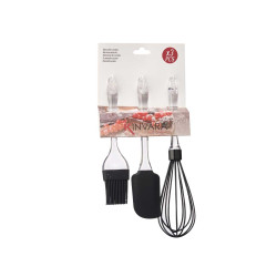 CONJ 3 UTENSILIOS DE COZINHA SILICONE
