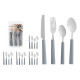 SET 16 CUTLERY PCS WITH GREY CUTLERY TRAY