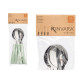 SET 6 CUCHARAS POSTRE SURT 2 MENTA ROSA PALO