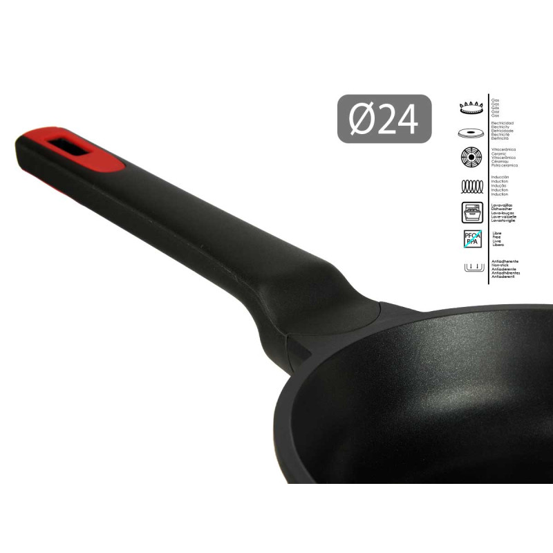 PADELLA 24CM IN ALLUM FUSO FULL IND MOLTEN